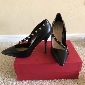 BNIB NWT Valentino Rockstar d’Orsay Leather Pump